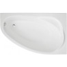 Elegancka wanna narożna Polimat Marea 160x100 prawa z syfonem chrom gratis
