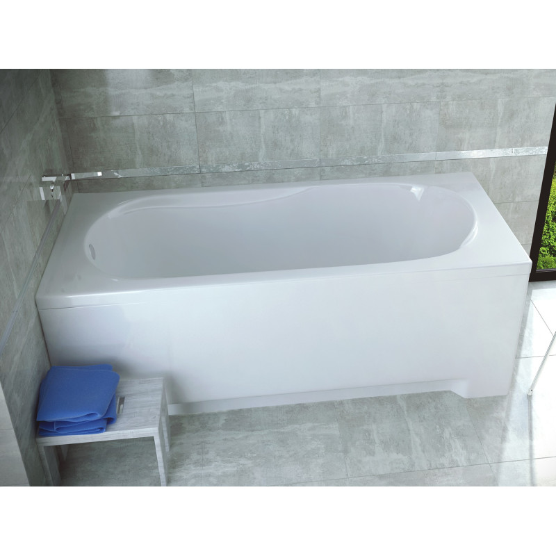Ekskluzywna Wanna Akrylowa Bona 150x70 z Chromowanym Syfonem - Styl i Komfort!