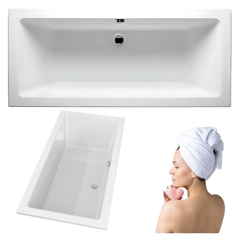 Elegancka Wanna RIHO LUSSO 180x80 – Styl i Komfort w Twojej Łazience!