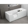 Ergonomiczna wanna z drzwiczkami Vovo 140x70 cm dla seniorów i niepełnosprawnych - Polimat