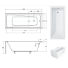 Idealna Wanna Prostokątna z Stelażem Typu W - Elegancja i Komfort w Twojej Łazience