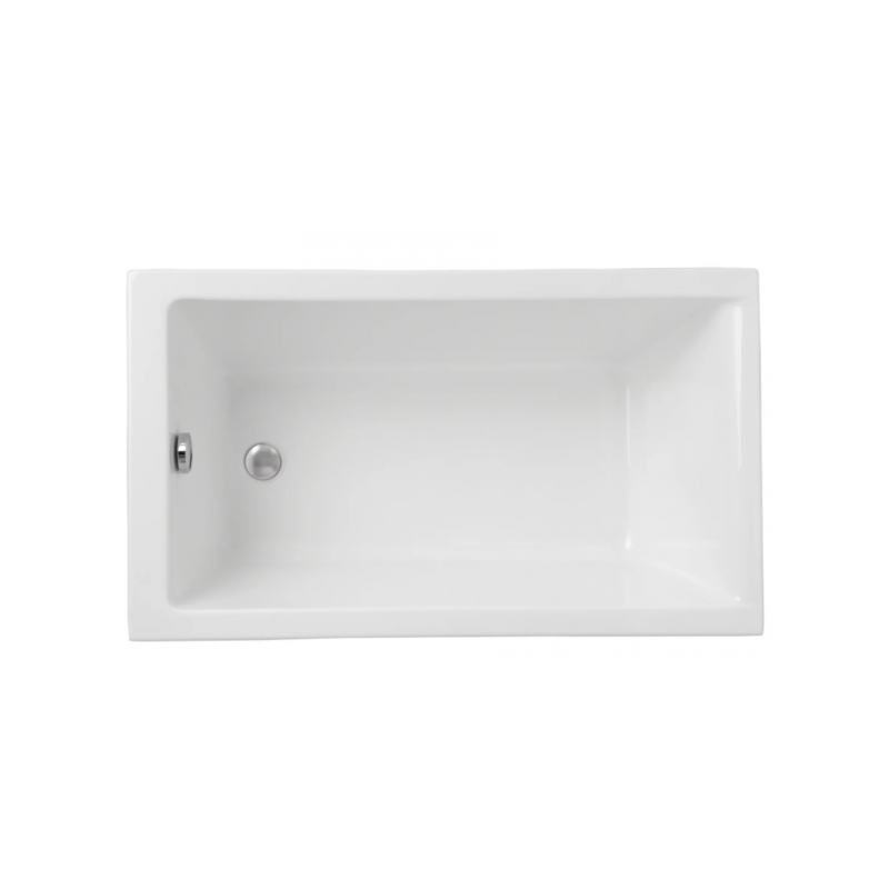 Luksusowa Wanna Akrylowa Capri 100x70 z Białym Syfonem - Elegancja i Komfort Kąpieli