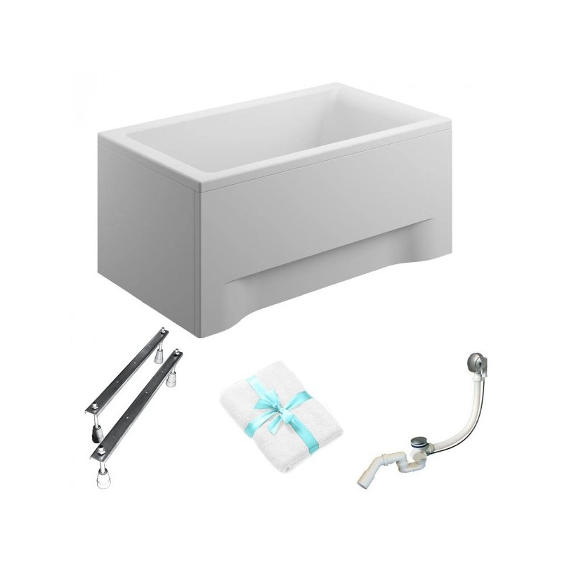 Wannabella Capri 120x70 cm - Elegancja i Komfort z Syfonem i Obudową