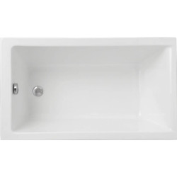 Elegancka Wanna Akrylowa Capri 120x70 z Czarnym Syfonem - Komfort i Styl w Twojej Łazience