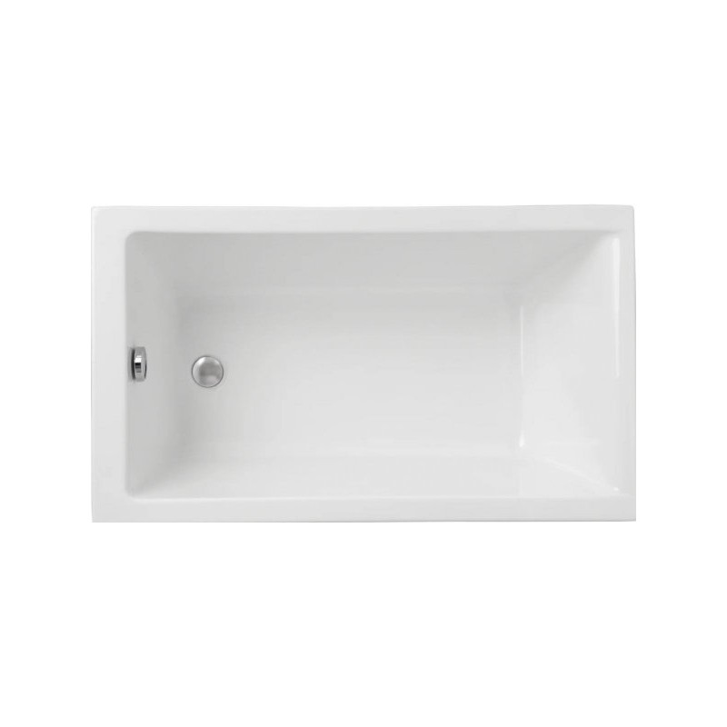 Elegancka Wanna Akrylowa Capri 120x70 z Czarnym Syfonem - Komfort i Styl w Twojej Łazience