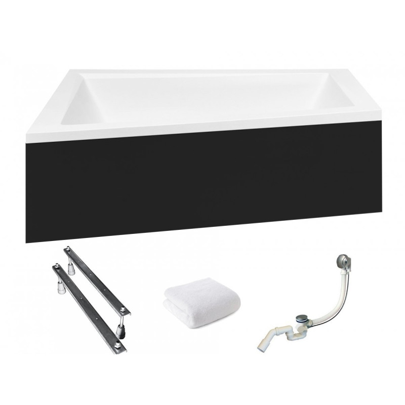 Besco Intima lewa wanna z Obudową 170x125 Akrylowa z Obudową zestaw