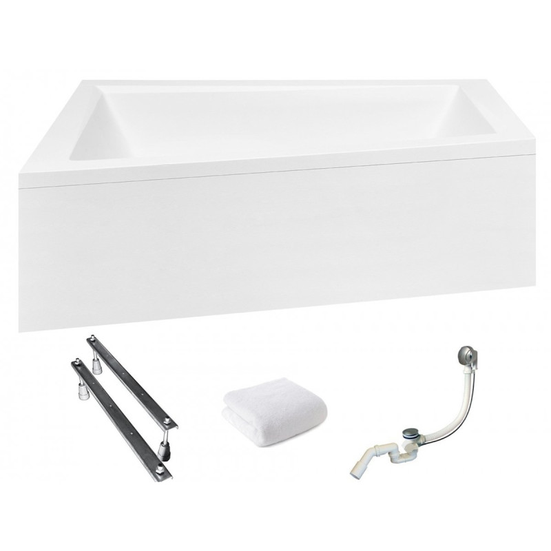 Besco Intima wanna z obudową 180x125 cm akrylowa z obudową