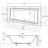 Besco Intima wanna z obudową 150x85 cm akrylowa z obudową