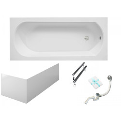 Prostokątna Wanna Comfort 150 z Stelażem Typ W - Elegancja i Funkcjonalność w Jednym