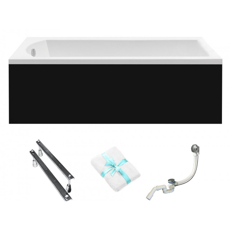 Luksusowa Wanna SHEA 150 z Eleganckim Stelażem Typ W - Twoje Domowe SPA