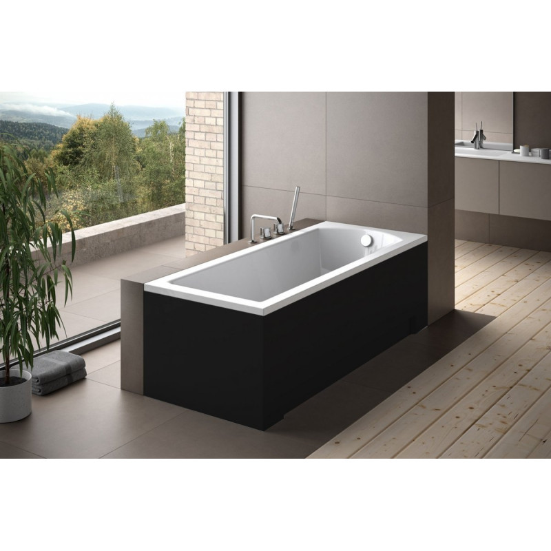 Relaks w Wannie SHEA 160 z Eleganckim Stelażem dla Twojej Łazienki