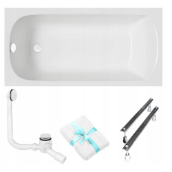 Elegancka Wanna Akrylowa Polimat Classic 120x70 z Syfonem - Styl i Wygoda w Twojej Łazience