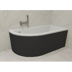 NOWOCZESNA WANNA PRAKTIKA 140x70 cm PRAWA + SYFON AUTOMATYCZNY + OBUDOWA GRATIS!