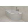 Wanna narożna lewa 150x70 Besco z syfonem