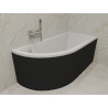 Elegancka wanna narożna Praktika 150x70 prawa z syfonem i obudową Besco
