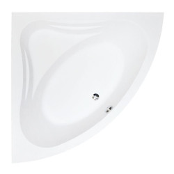 Elegancka wanna narożna Mia 130x130 z czarną obudową - Besco Komfort w Twojej łazience!