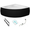 Wanna narożna 140x140 Besco z syfonem i nogami