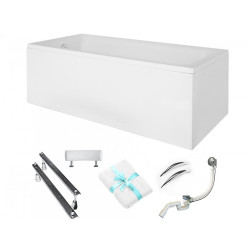 Luksusowa Wanna 170x75 Talia Premium z Syfonem i Obudową - Twoje Domowe Spa!