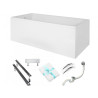 Luksusowa Wanna 170x75 Talia Premium z Syfonem i Obudową - Twoje Domowe Spa!