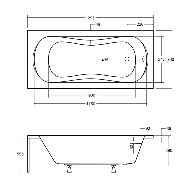 Komfortowa Wanna ARIA 130x70 BESCO z Obudową i Syfonem - Idealna do Twojej Łazienki!