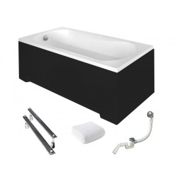 Elegancka Wanna Aria 150x70 Besco: Obudowa, Syfon, Nogi + Ręcznik Gratis!