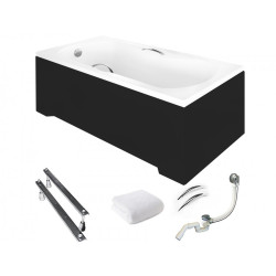 Elegancka Wanna Aria Plus 150x70 z Syfonem i Chromowanymi Nogami - Luksusowy Relaks w Twojej Łazience