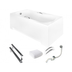 Elegancka Wanna Aria Plus 160x70 Besco z Pełnym Wyposażeniem Gratis