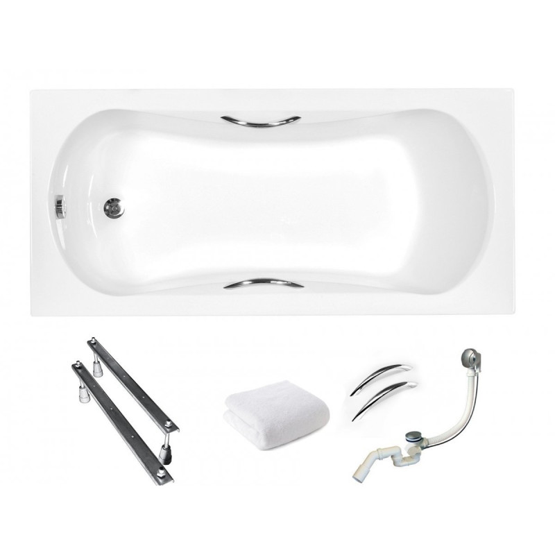 Relaks w nowoczesnym stylu: Wanna Aria Plus 170x70 z automatycznym syfonem BESCO