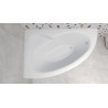 Elegancka wanna narożna Natalia 150x100 lewa z syfonem i nóżkami - Besco
