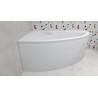 Stylowa Wanna Narożna Natalia 150x100 Lewa z Elegancką Białą Obudową Besco