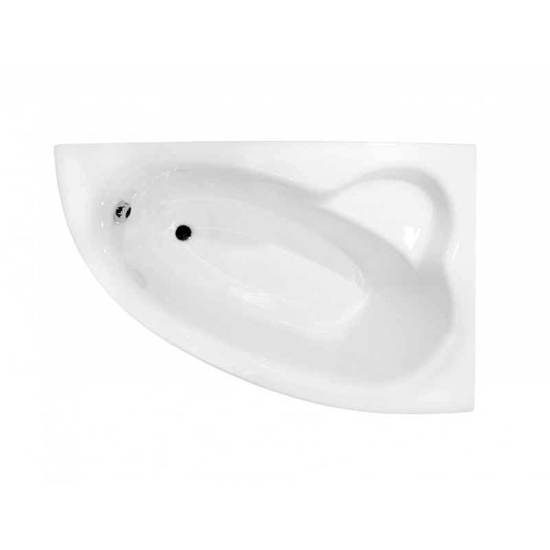 Elegancka Wanna Narożna Natalia 150x100 Prawa z Obudową i Syfonem Besco