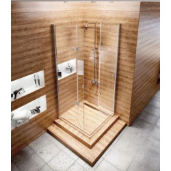 Składana Kabina Prysznicowa Fold N2 90x100 Chromowana z Easy Clean