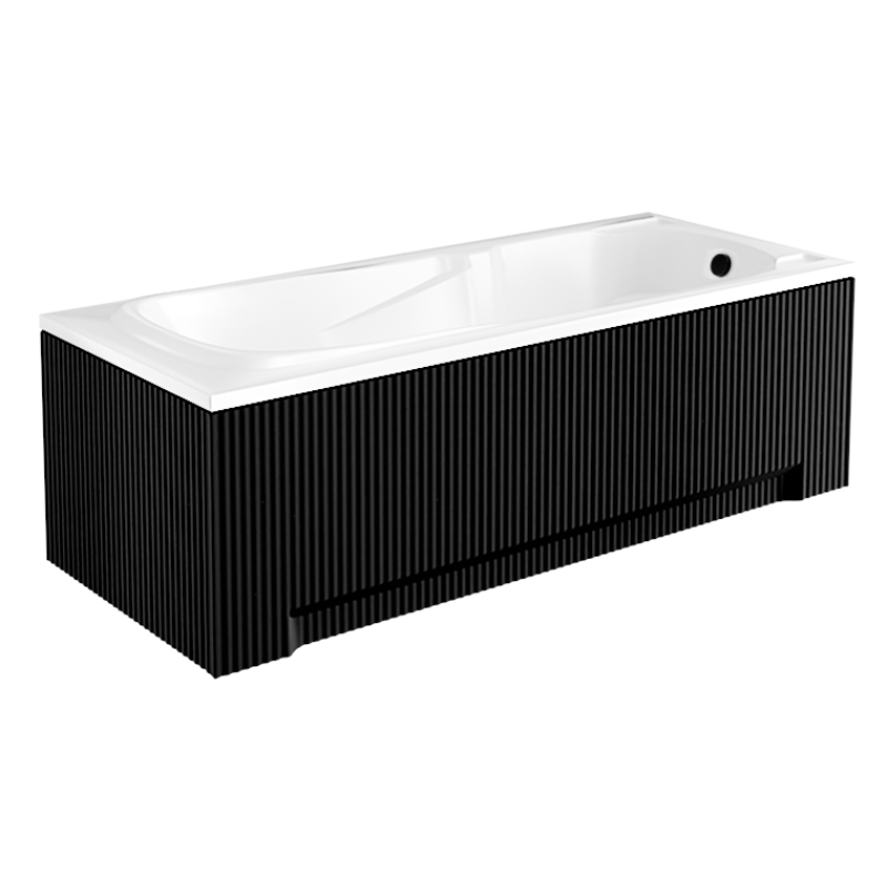 Luksusowa Wanna Akrylowa BESCO Majka Nova 170x70 z Czarną Obudową - Perfekcja i Elegancja!