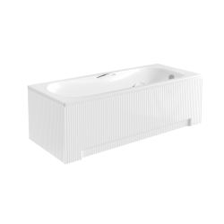 Besco Aria Plus 160x70 - Elegancka wanna akrylowa z zestawem montażowym i syfonem automatycznym