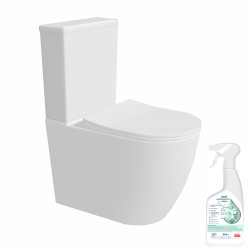 Perfekcyjna Łazienka: LAVITA Nautilius WC + Środek do Ceramiki - Elegancja i Higiena