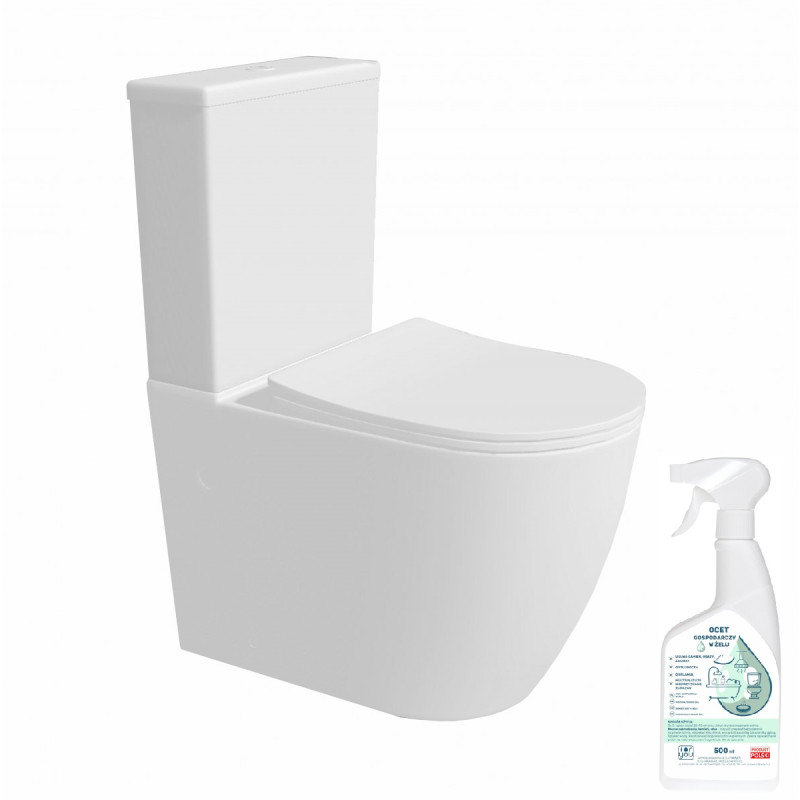 Perfekcyjna Łazienka: LAVITA Nautilius WC + Środek do Ceramiki - Elegancja i Higiena