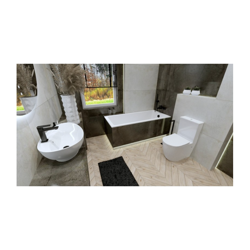 Perfekcyjna Łazienka: LAVITA Nautilius WC + Środek do Ceramiki - Elegancja i Higiena