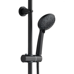 ENNA Elegance Black Zestaw Prysznicowy z Baterią - Nowoczesna Klasyka w Twojej Łazience