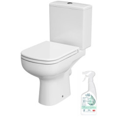 WC Kompakt Cersanit CleanOn - Idealna czystość bez wysiłku, z dodatkiem środka czyszczącego!