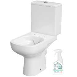 Cersanit COLOUR 010: Innowacyjny WC Kompakt CleanOn bez Deski, Efektywne Spłukiwanie!