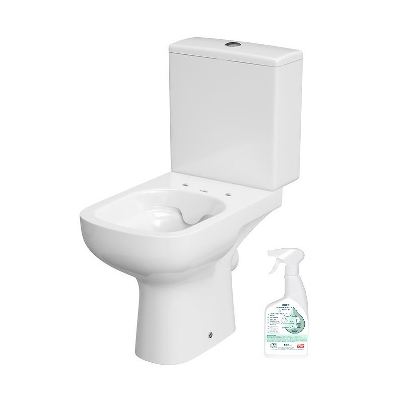 Cersanit COLOUR 010: Innowacyjny WC Kompakt CleanOn bez Deski, Efektywne Spłukiwanie!