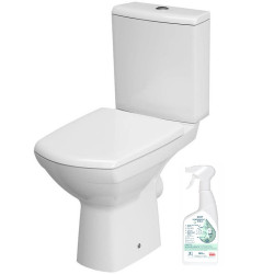 Cersanit Carina CleanOn 010 Kompakt WC z Ekonomicznym Systemem Spłukiwania - Bez Deski