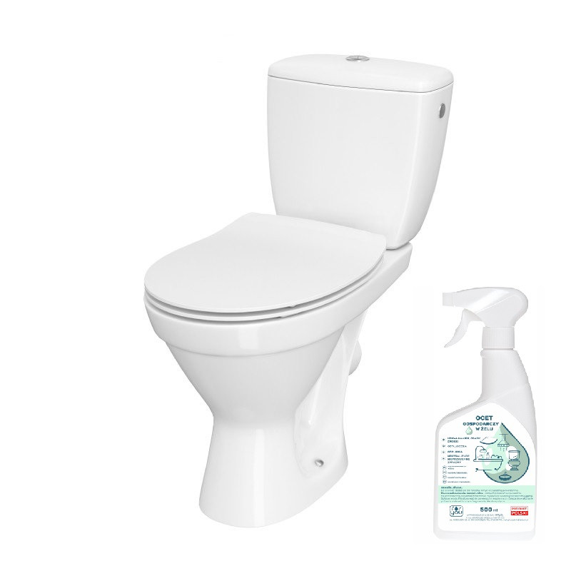 Cersania 696 SimpleOn WC Kompakt z Antybakteryjną Deska SLIM Wolnoopadającą