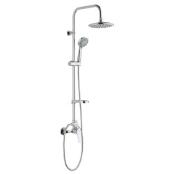 Relaksujący Zestaw Prysznicowy ENNA - Chromowany Klasyk z Ergonomiczną Deszczownią