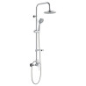 Relaksujący Zestaw Prysznicowy ENNA - Chromowany Klasyk z Ergonomiczną Deszczownią
