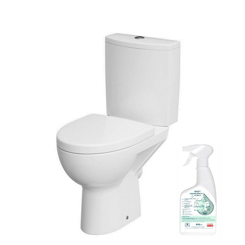 Innowacyjny Kompakt WC Cersanit Parva 010 z Deską Antybakteryjną CleanOn 3/5 L