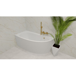 Elegancka Wanna MILENA 150x70 Lewa BESCO z Automatycznym Syfonem i Obudową!