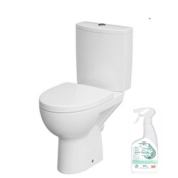 Cersanit Parva 010 WC Kompakt bezkołnierzowy - Innowacyjne i oszczędne rozwiązanie w Twojej łazience