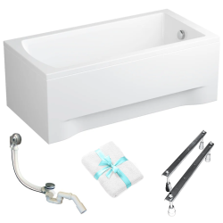 Elegancja i Komfort - Wanna Akrylowa 150x75 Classic z Syfonem i Obudową