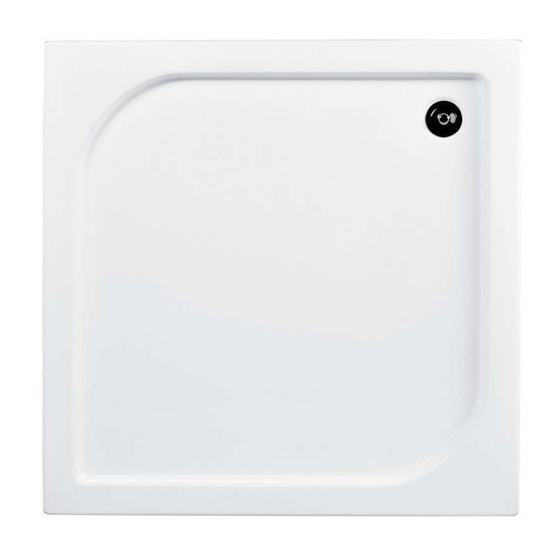 Oskar by Besco - Kompaktowy Brodzik Kwadratowy 70x70 cm z Powłoką Antybakteryjną